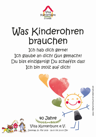 40 Jahre Integrationskindergarten Villa Kunterbunt Auftakt mit Gröbenzeller Bürgermeister am Wochenmarkt 40 Jahre Integrationskindergarten Villa Kunterbunt Auftakt mit Gröbenzeller Bürgermeister am Wochenmarkt