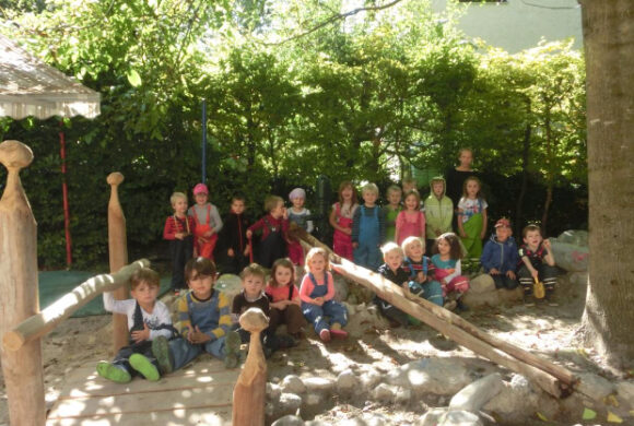 Aufbau unseres neuen Wasserspielplatzes